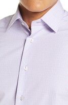 Thumbnail for your product : David Donahue Extra Trim Fit Plaid Dress Shirt