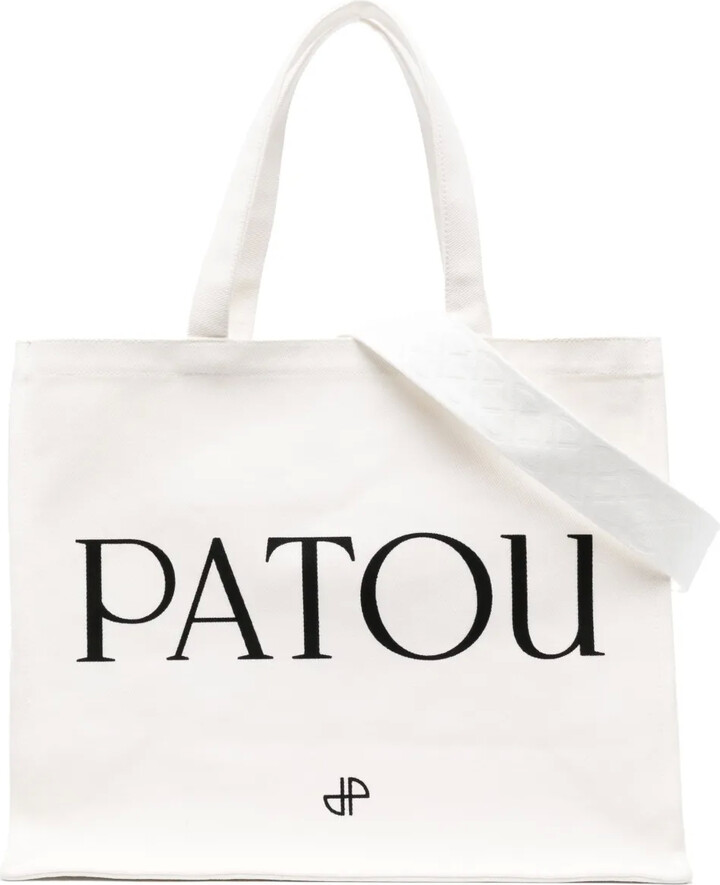 Patou Small Jp Tote In Raffia - ShopStyle