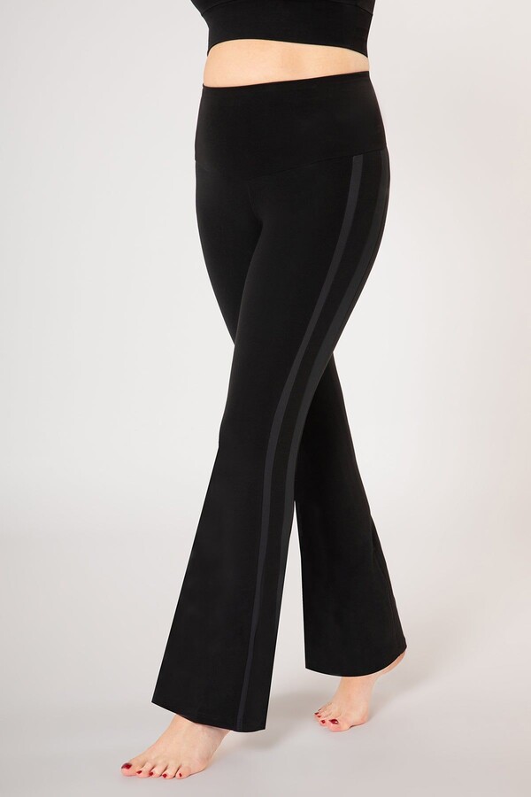 Black Bootcut Leggings ShopStyle UK