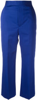 Céline - pantalon crop à taille haute - women - coton - 36