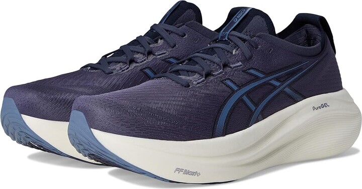 Asics GEL-Nimbus 27 Men's Running Shoes Indigo Fog/Denim Blue : 14 EE - Wide, Textile