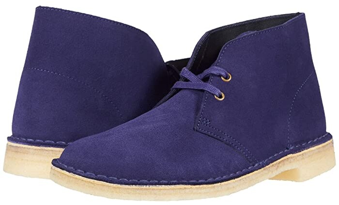 clarks boots purple