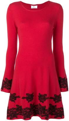 Allude floral lace detail dress