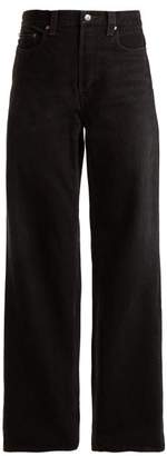 Balenciaga Low Rise Wide Leg Jeans - Womens - Black