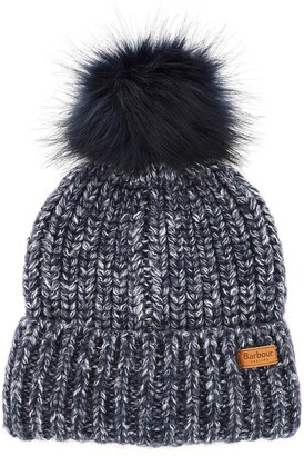 barbour bobble hat womens