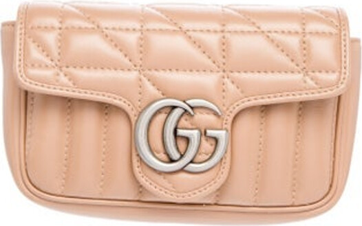 Gucci Crossbody Bag Neutrals Leather Double G Logo Antiqued Silver-Tone Hardware Suede Lining Snap Closure at Front Unfortunately, due to restrictions, this item may not be eligible for shipping in all areas.