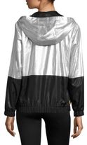 Thumbnail for your product : ALALA Metallic Woven Hooded Jacket
