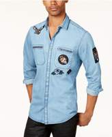 Thumbnail for your product : INC International Concepts Men's Denim Patch Shirt, Created for Macy's