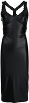 Thumbnail for your product : Alexander Wang Ruffle-Trim Cut-Out Midi Dress