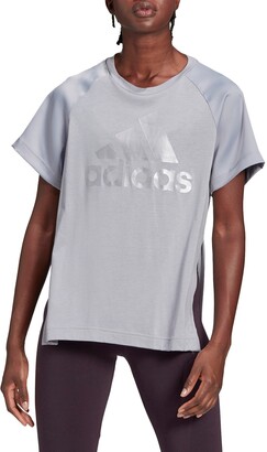 adidas Glam On Jersey Graphic Tee - ShopStyle Activewear Tops