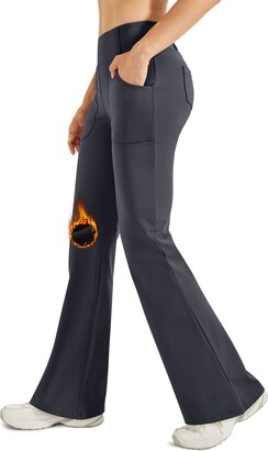 Womens Grey Bootcut Trousers
