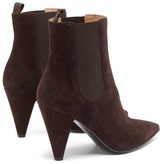 Thumbnail for your product : Gianvito Rossi Cone-heel Suede Ankle Boots - Dark Brown