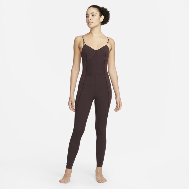Nike Yoga Luxe Dri-FIT Women's 7/8 Matte Jumpsuit - ShopStyle Pants
