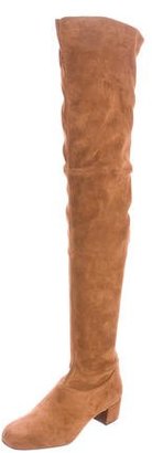 Alberta Ferretti 2015 Suede Over-The-Knee Boots