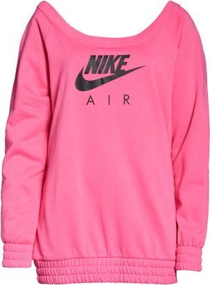 off the shoulder nike sweatshirt