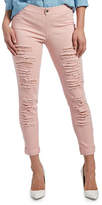 Thumbnail for your product : Hue Distressed Denim Skimmers