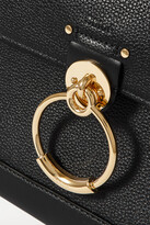 Thumbnail for your product : Chloé Tess Day Small Smooth And Textured-leather Shoulder Bag - Black