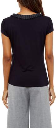 Ted Baker Sillia Frill Neck Fitted Tee