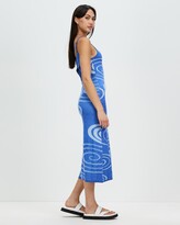 Thumbnail for your product : House of Sunny Women's Blue Midi Dresses - Galaxy Hockney Dress - Size 12 at The Iconic