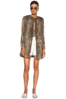 Thumbnail for your product : Jenni Kayne Shirred Neck Blouse in Grey Multi