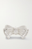 Thumbnail for your product : Judith Leiber Bow Deco Gems Rhine Crystal-embellished Silver-tone Clutch - one size