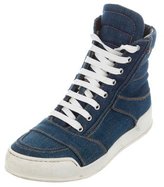 Thumbnail for your product : Balmain Denim High-Top Sneakers