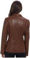 Thumbnail for your product : Cole Haan Modern Lamb Wing Collar Zip Front