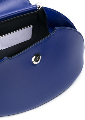 Calvin Klein metal handle clutch bag