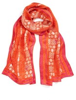 Thumbnail for your product : Echo Geometric Pattern Silk Scarf