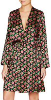 Thumbnail for your product : Stella McCartney Poppy Snoozing Silk-Blend Robe, Dark Audrey