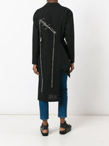 Thumbnail for your product : Yohji Yamamoto long asymmetric blazer