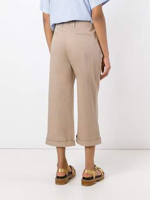 No.21 flared cropped trousers