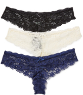 Thumbnail for your product : Honeydew Intimates Camellia Thong 3 Pack
