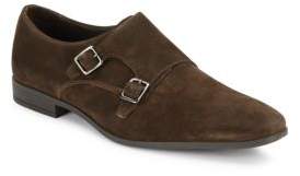 a. testoni Congo Buckle Suede Shoes