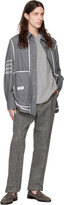 Thumbnail for your product : Thom Browne Gray Snap Front Shirt Jacket