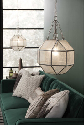 Wade Logan Adryn 1 - Light Single Geometric Pendant