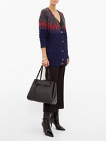 Thumbnail for your product : Altuzarra Sita Fair-isle Wool-blend Cable-knit Cardigan - Blue Multi