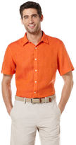Thumbnail for your product : Perry Ellis Short Sleeve Solid Linen Shirt