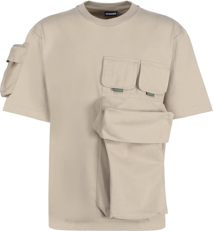 Jacquemus La Chemise Melo Paisley Bandana Short Sleeve Shirt Print Beige  Arty Sun Men's - SS23 - US