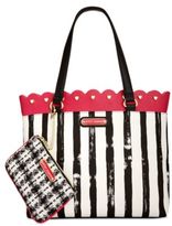 Thumbnail for your product : Betsey Johnson Scallop-Trim Tote with Pouch