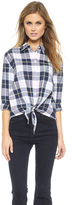 Thumbnail for your product : Equipment Daddy Tie Front Button Blouse