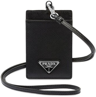 Prada - Saffiano Leather Logo Badge Holder