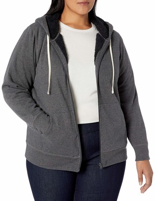 Amazon Essentials Plus Size Sherpa-lined Full-zip Hoodie Hooded Sweatshirt