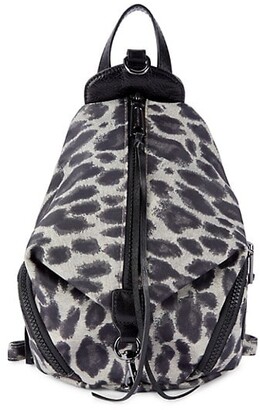 rebecca minkoff leopard backpack