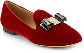 Thumbnail for your product : Ferragamo Scotty Suede Smoking Slippers