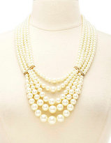Thumbnail for your product : Charlotte Russe Layered Pearl Statement Necklace