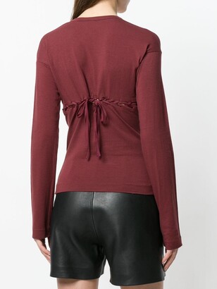 Romeo Gigli Pre-Owned Lace-Up Detail Blouse
