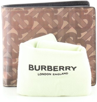Burberry Bifold Wallet Hologram TB Vintage Check Coated Canvas Compact -  ShopStyle