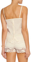Thumbnail for your product : Heidi Klum Intimates Verona Breeze Lace-Trimmed Cotton-Blend Pajama Top