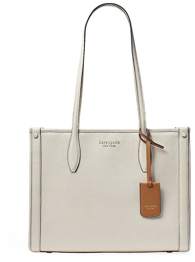 White Pebble Leather Handbags | ShopStyle